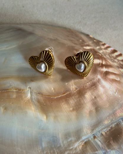 Little Sweetheart Studs- 18K Gold Plated