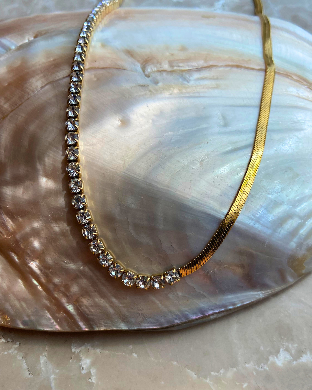 Duetline Necklace- 18K Gold Plated