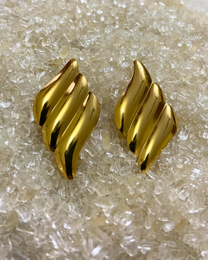 Golden Wings Earrings- 18K Gold Plated