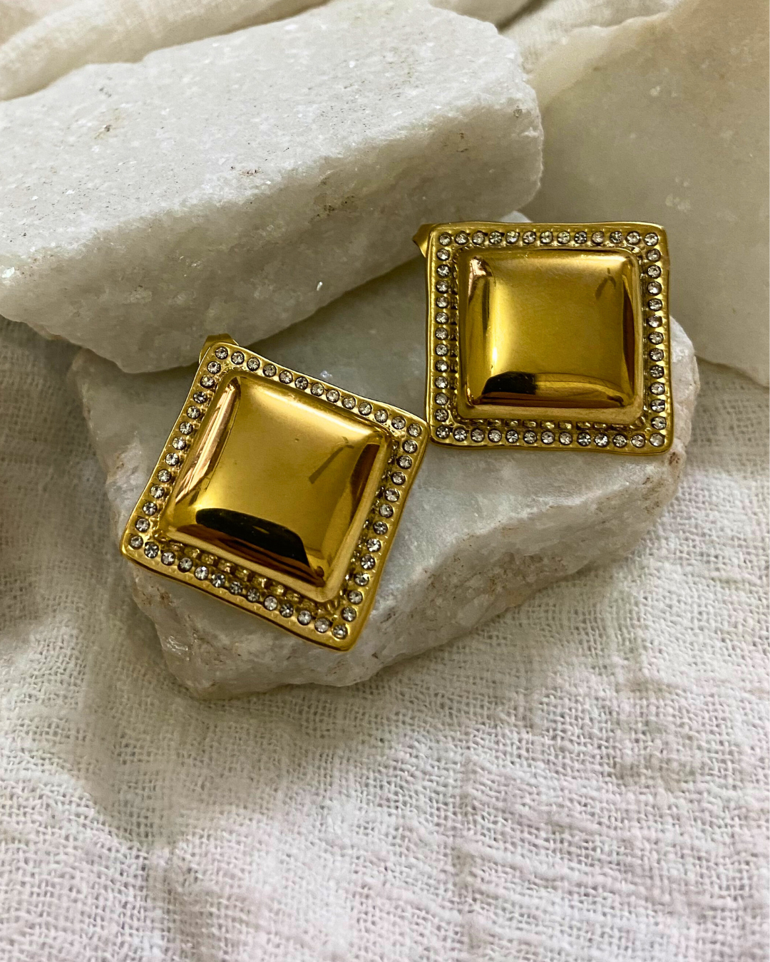 Zyara Studs 18K Gold Plated