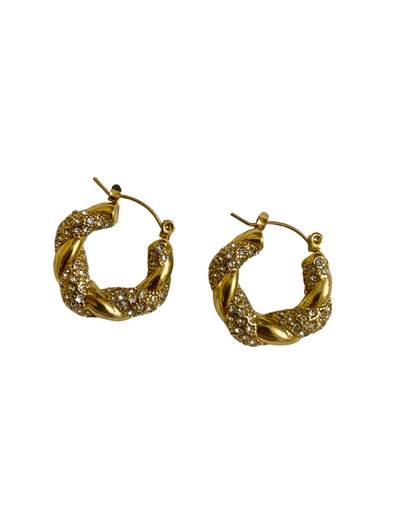Eva Croissant Hoops 18K Gold Plated