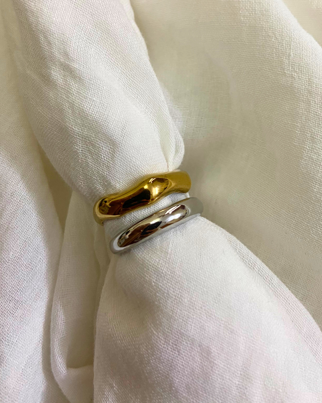 Dual Toned Band Ring