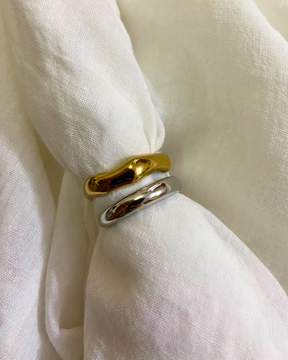 Dual Toned Band Ring