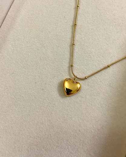 Starlit Heart Necklace- 18K Gold Plated