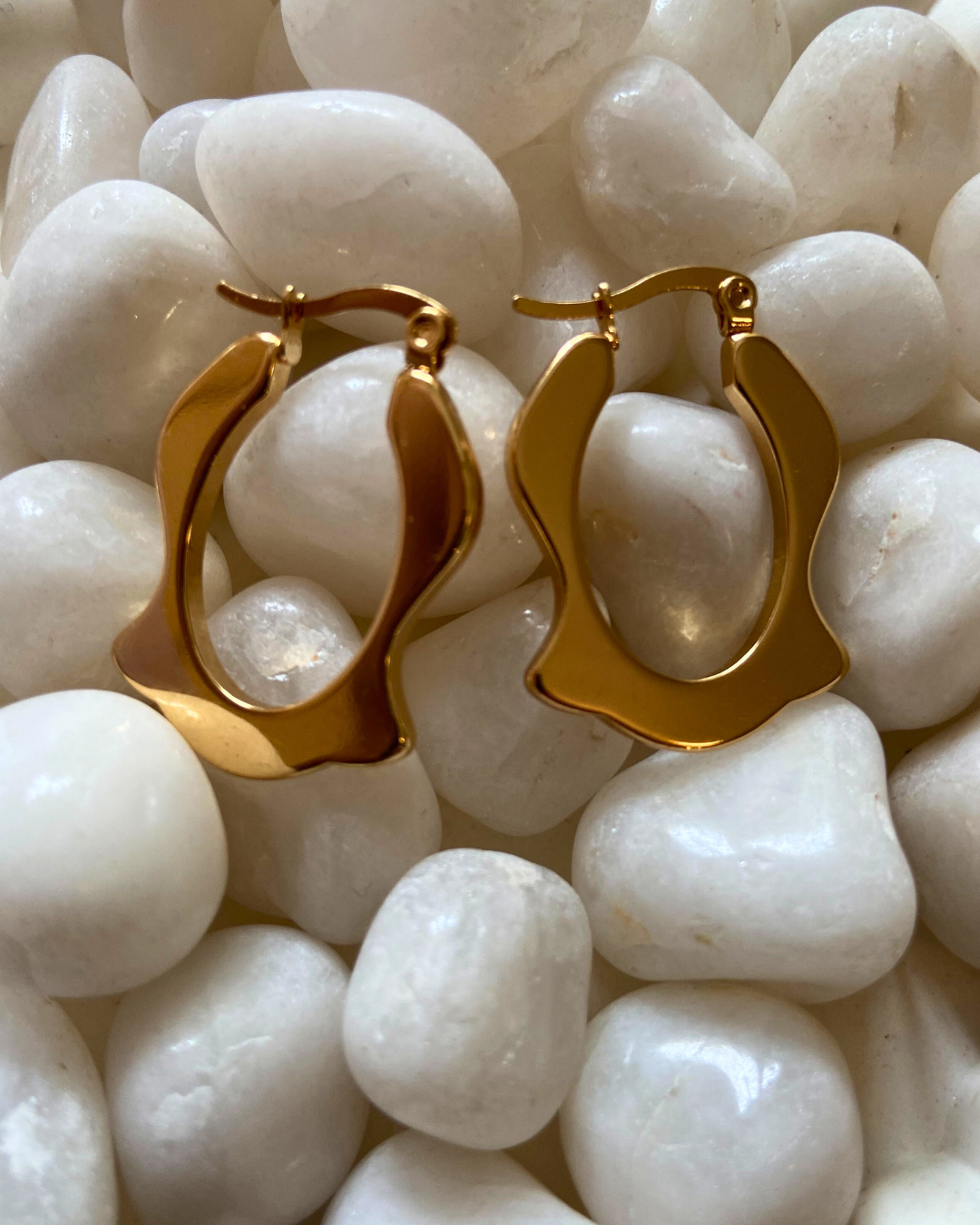 Vintage Luna Hoops 18K Gold Plated