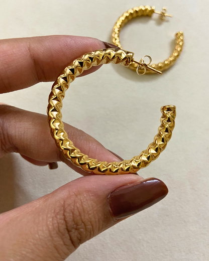 Mia Classic Hoops- 18K Gold Plated