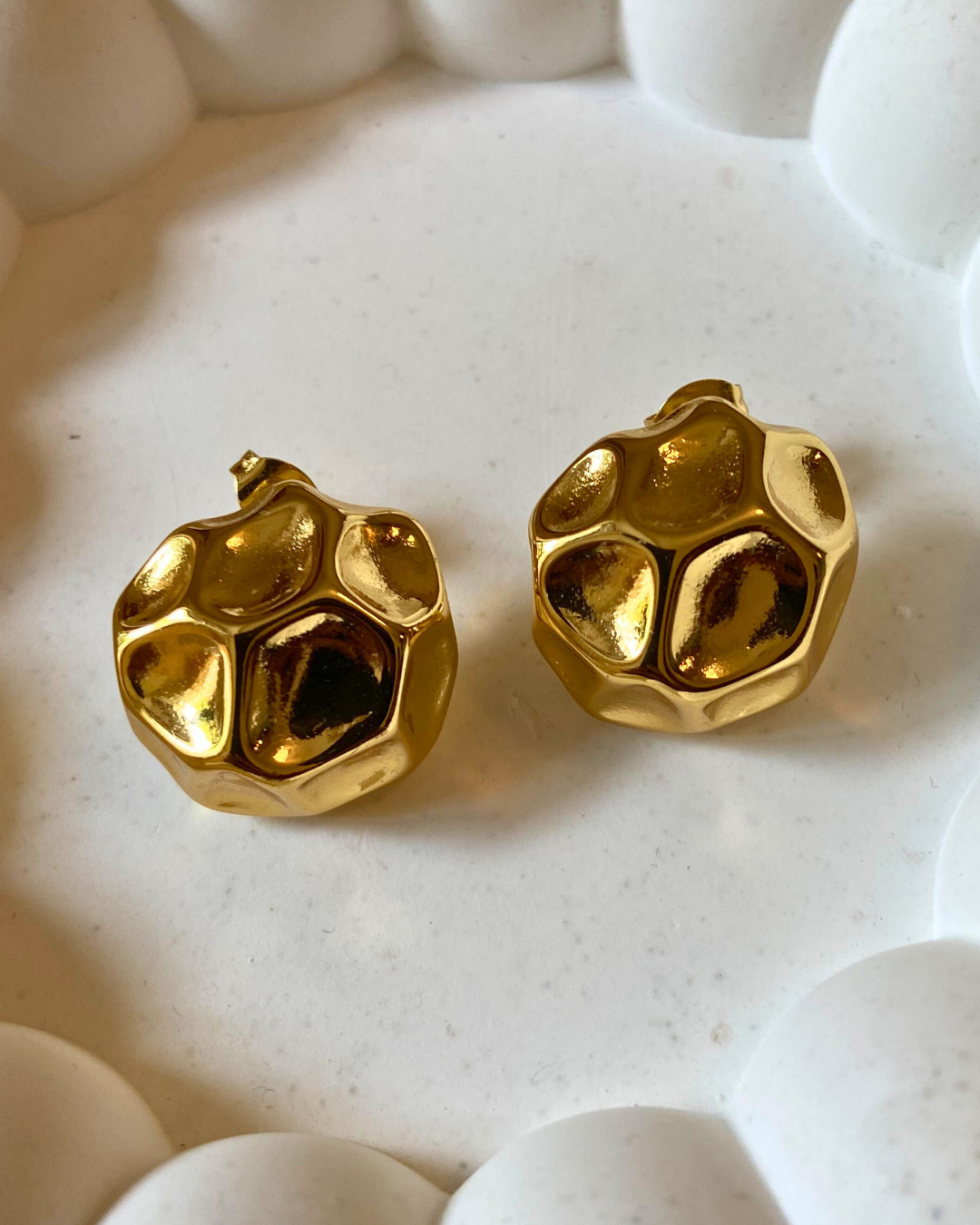 Golden Aura Studs 18K Gold Plated