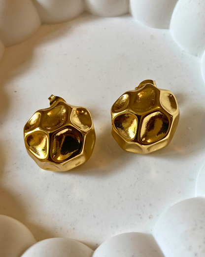 Golden Aura Studs 18K Gold Plated