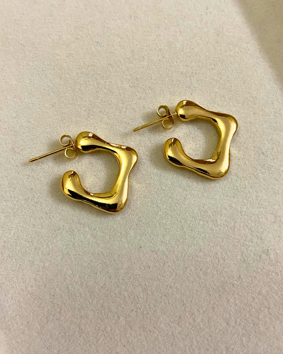 Twysta Hoops- 18K Gold Plated