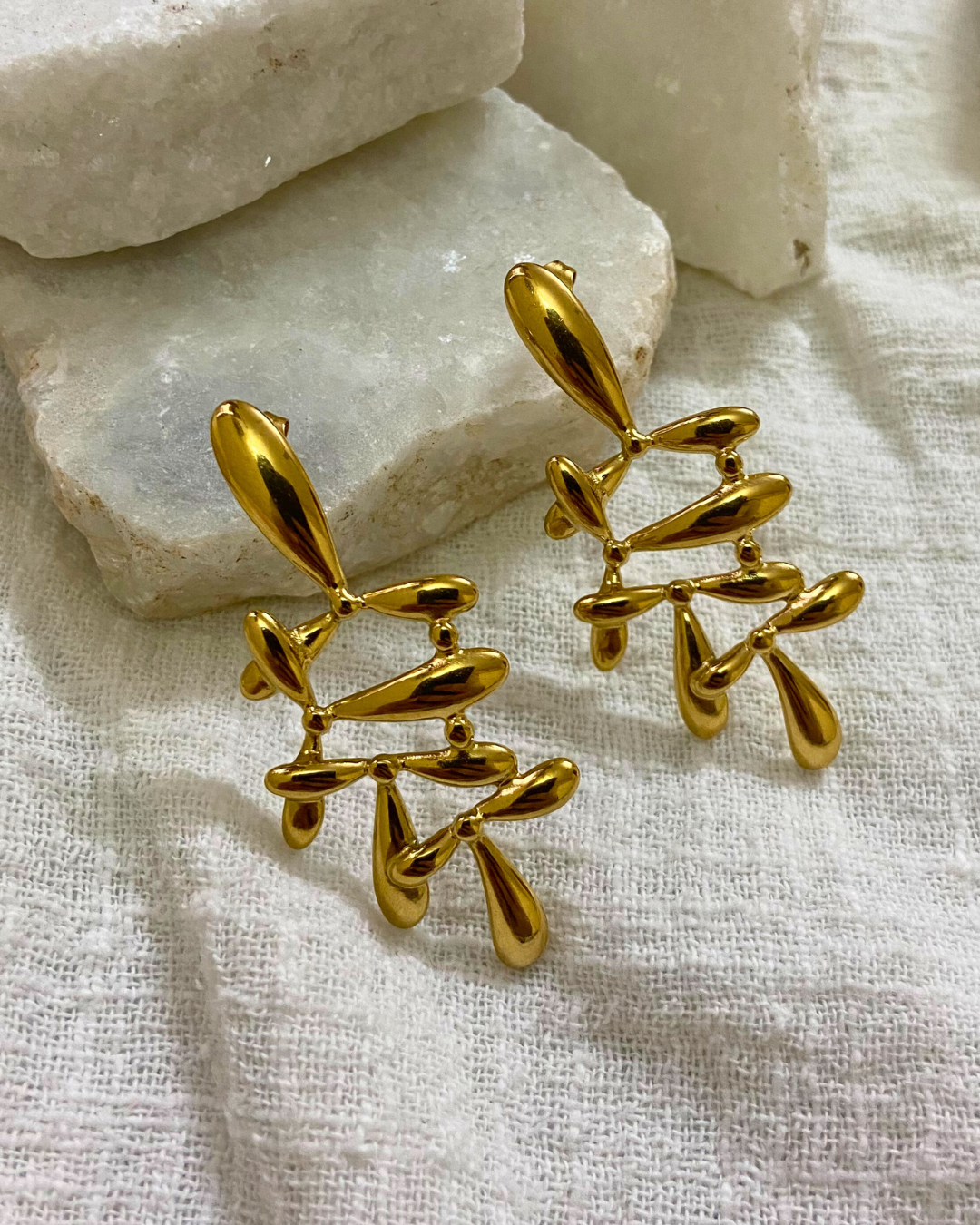 Golden Ember Earrings 18K Gold Plated