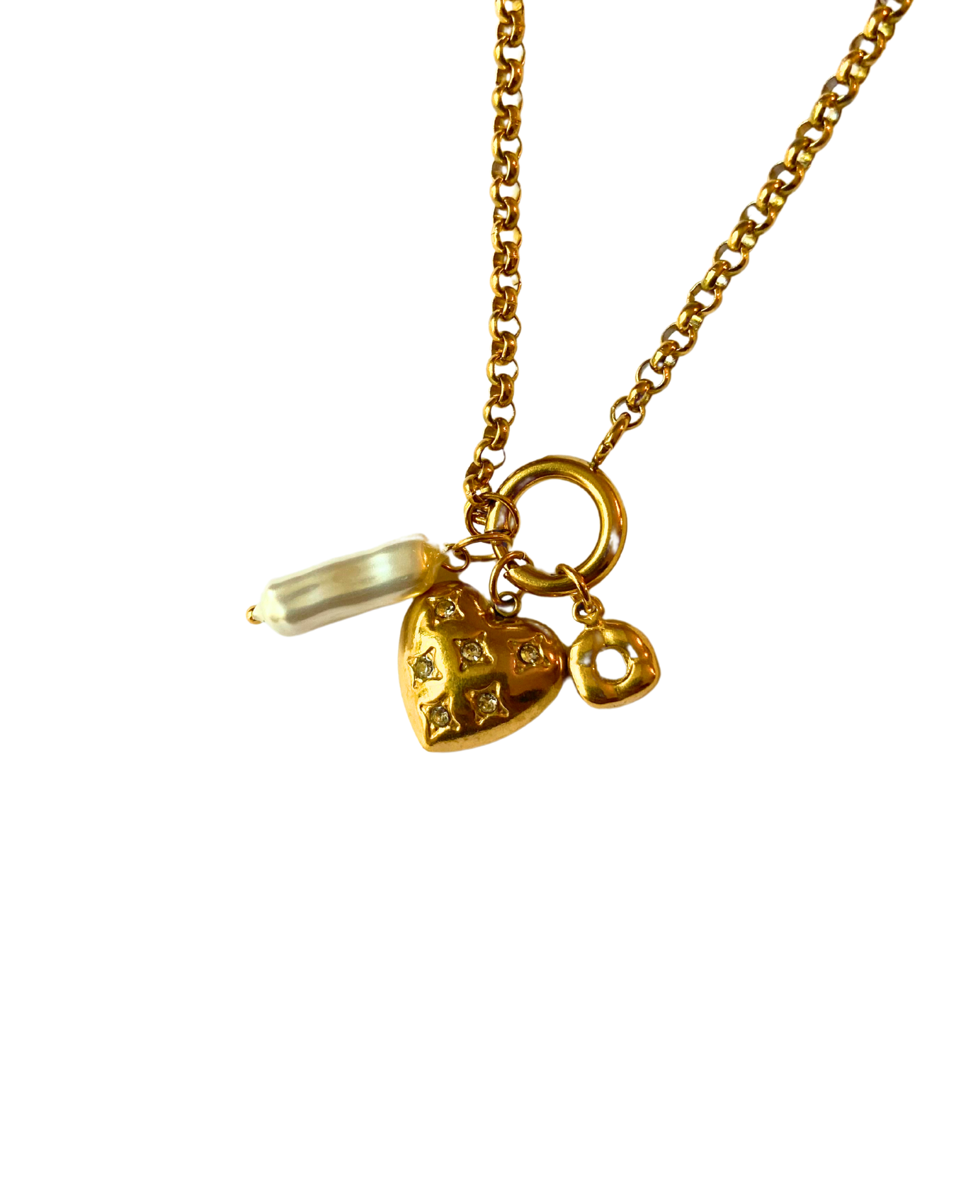 Amour Charm Necklace 18K Gold Plated