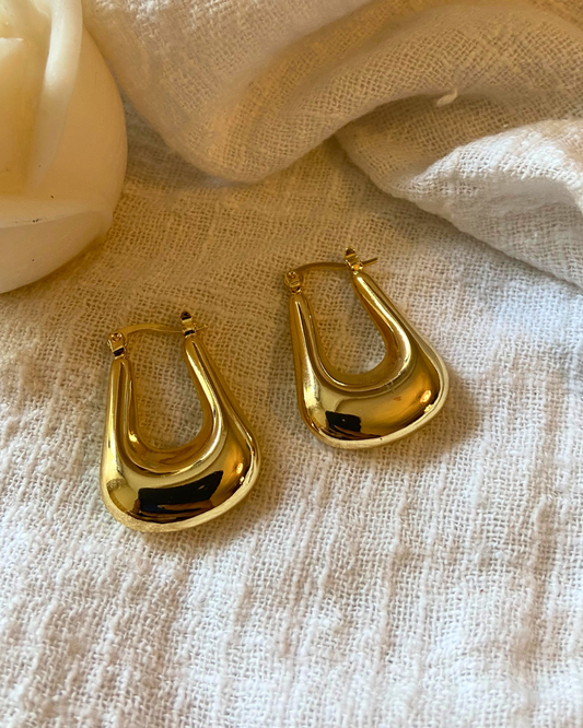 Timeless Glow Hoops 18K Gold Plated