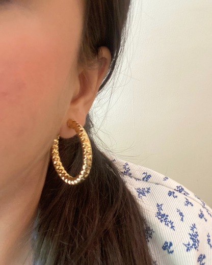 Mia Classic Hoops- 18K Gold Plated