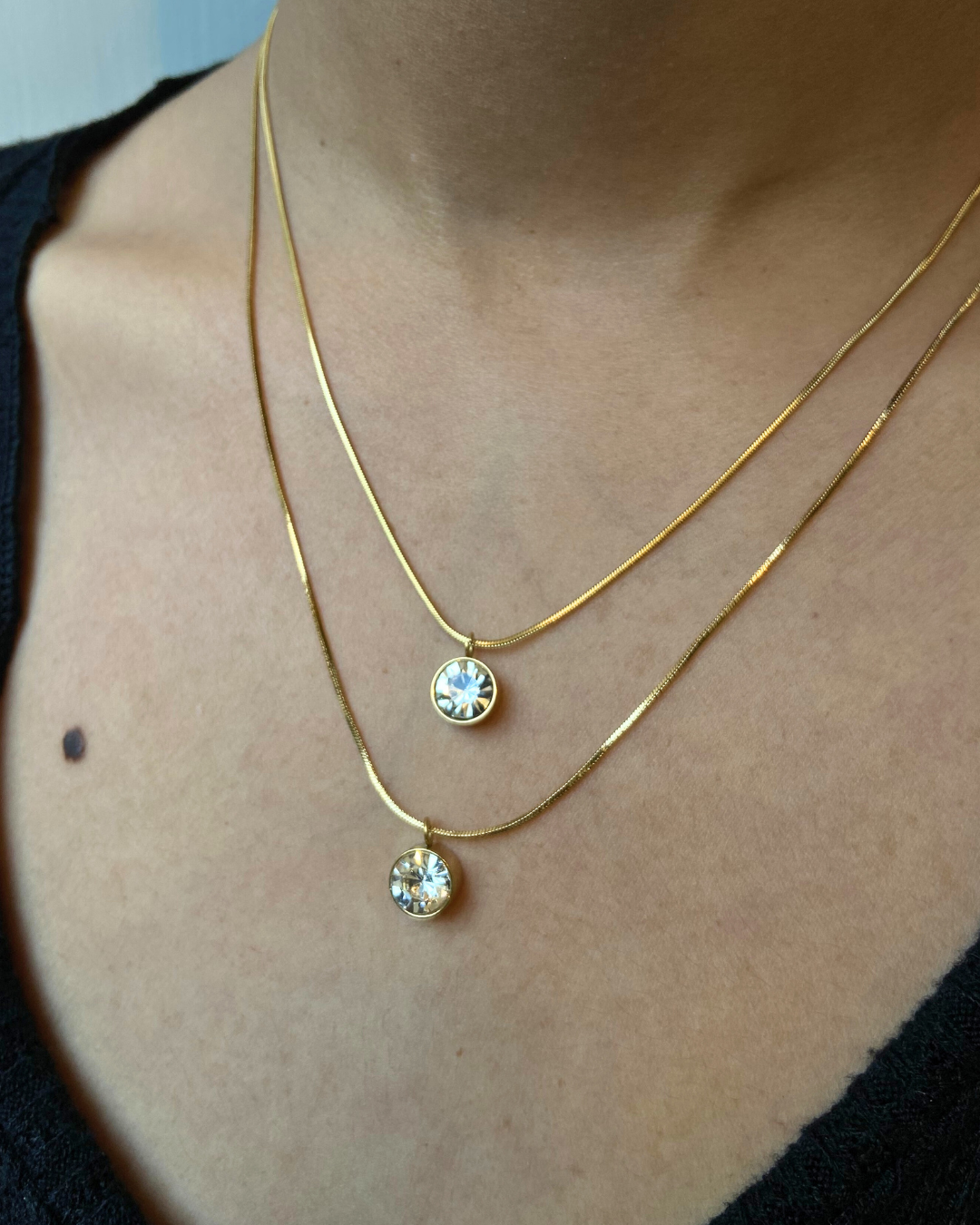 Solstice Layered Necklace 18K Gold Plated