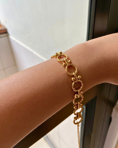 Kova Chain Bracelet- 18K Gold Plated
