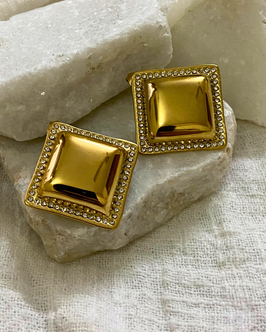 Zyara Studs 18K Gold Plated
