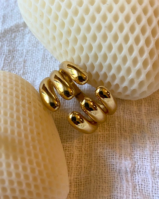 Golden Carpus Ring (Adjustable)- 18K Gold Plated