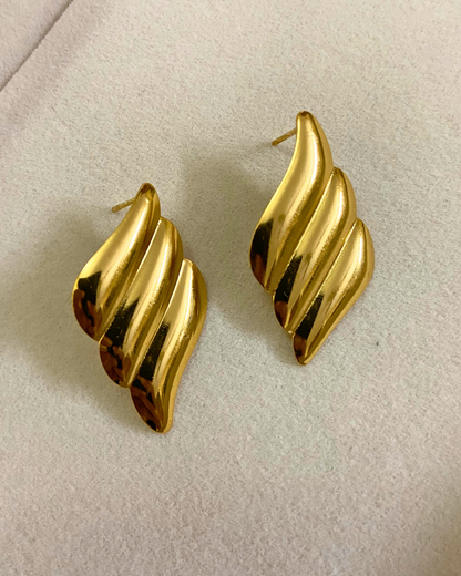 Golden Wings Earrings- 18K Gold Plated
