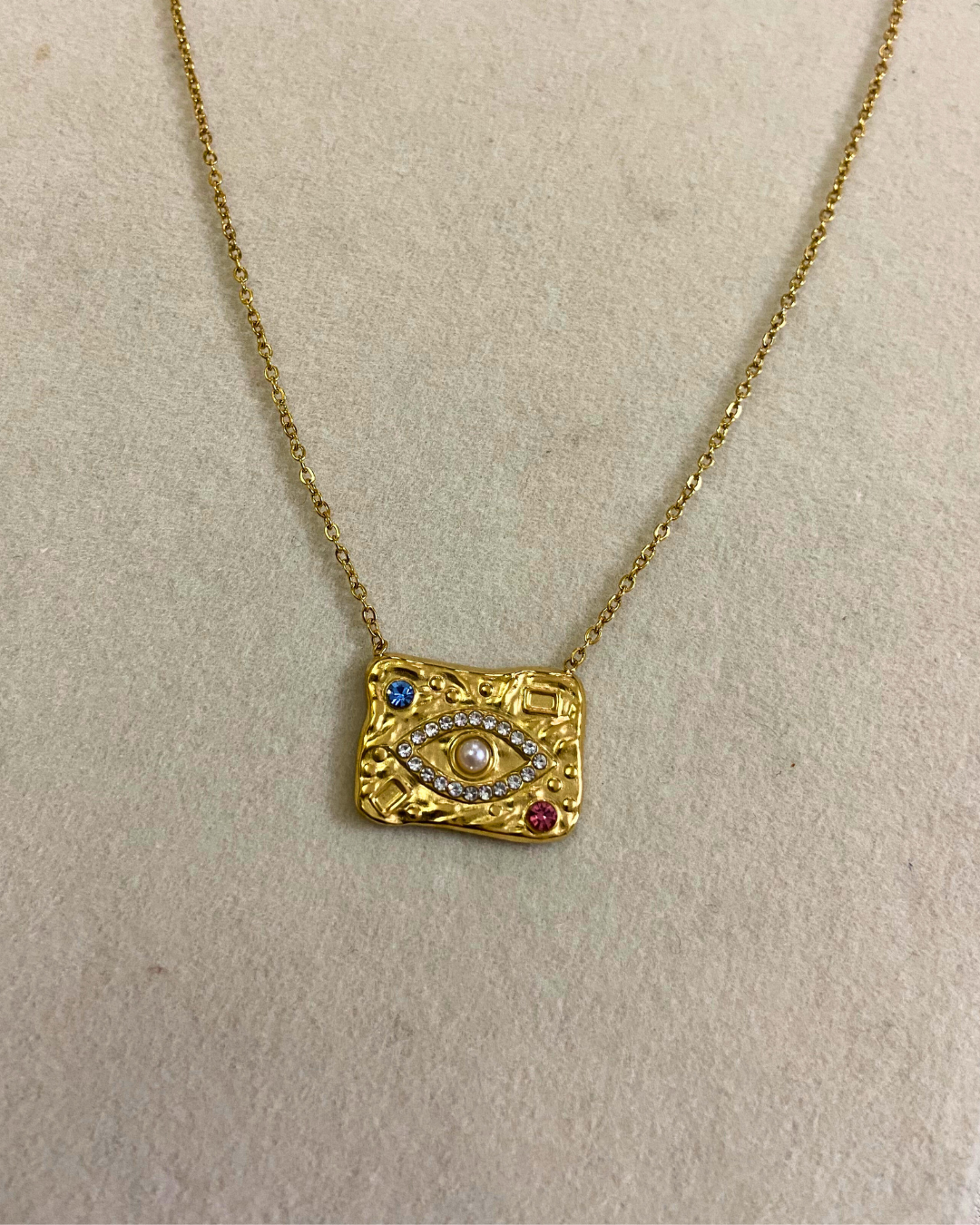 Eye of Grace Necklace- 18K Gold Plated