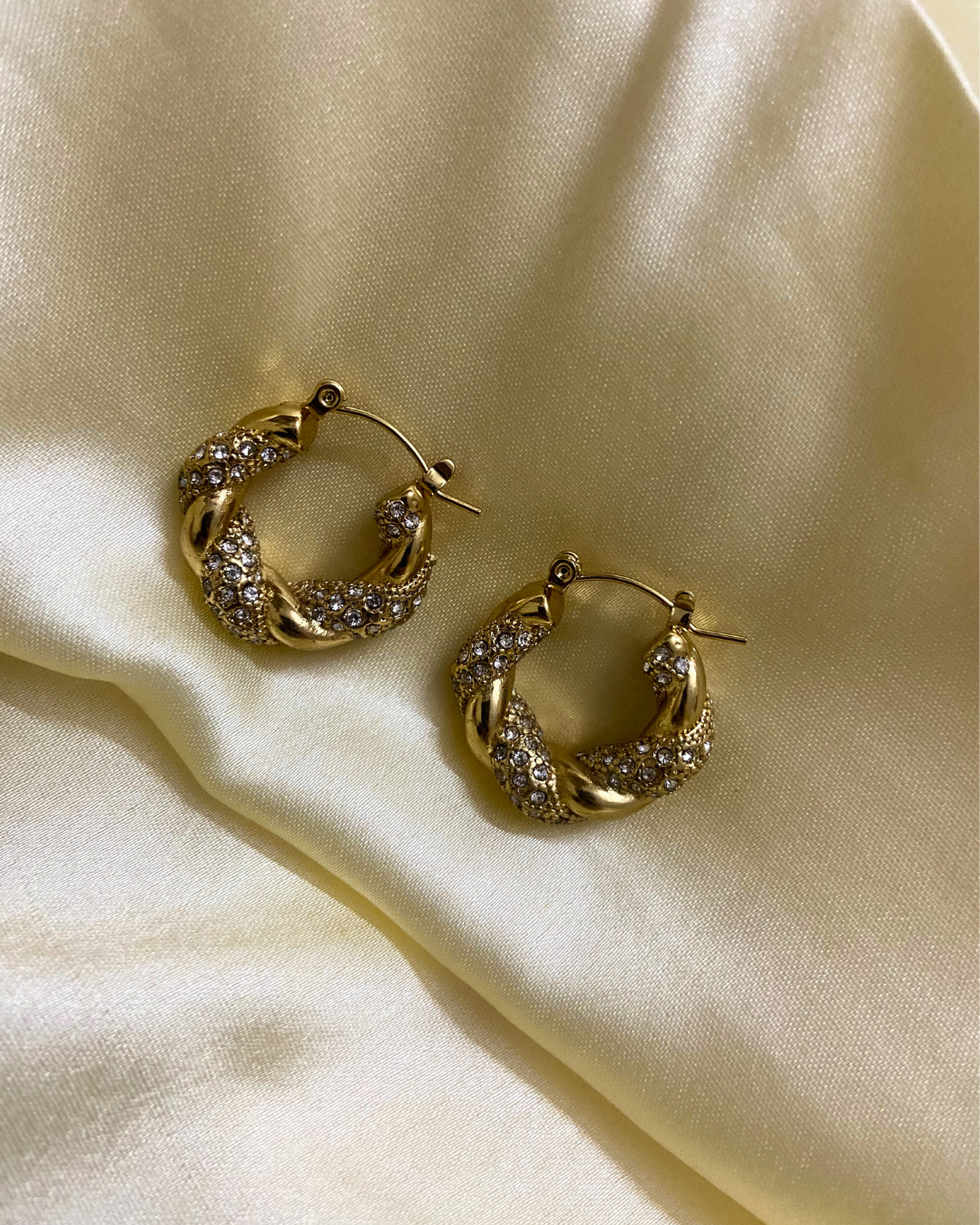 Eva Croissant Hoops 18K Gold Plated