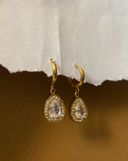 Estele Charm Earrings 18K Gold Plated