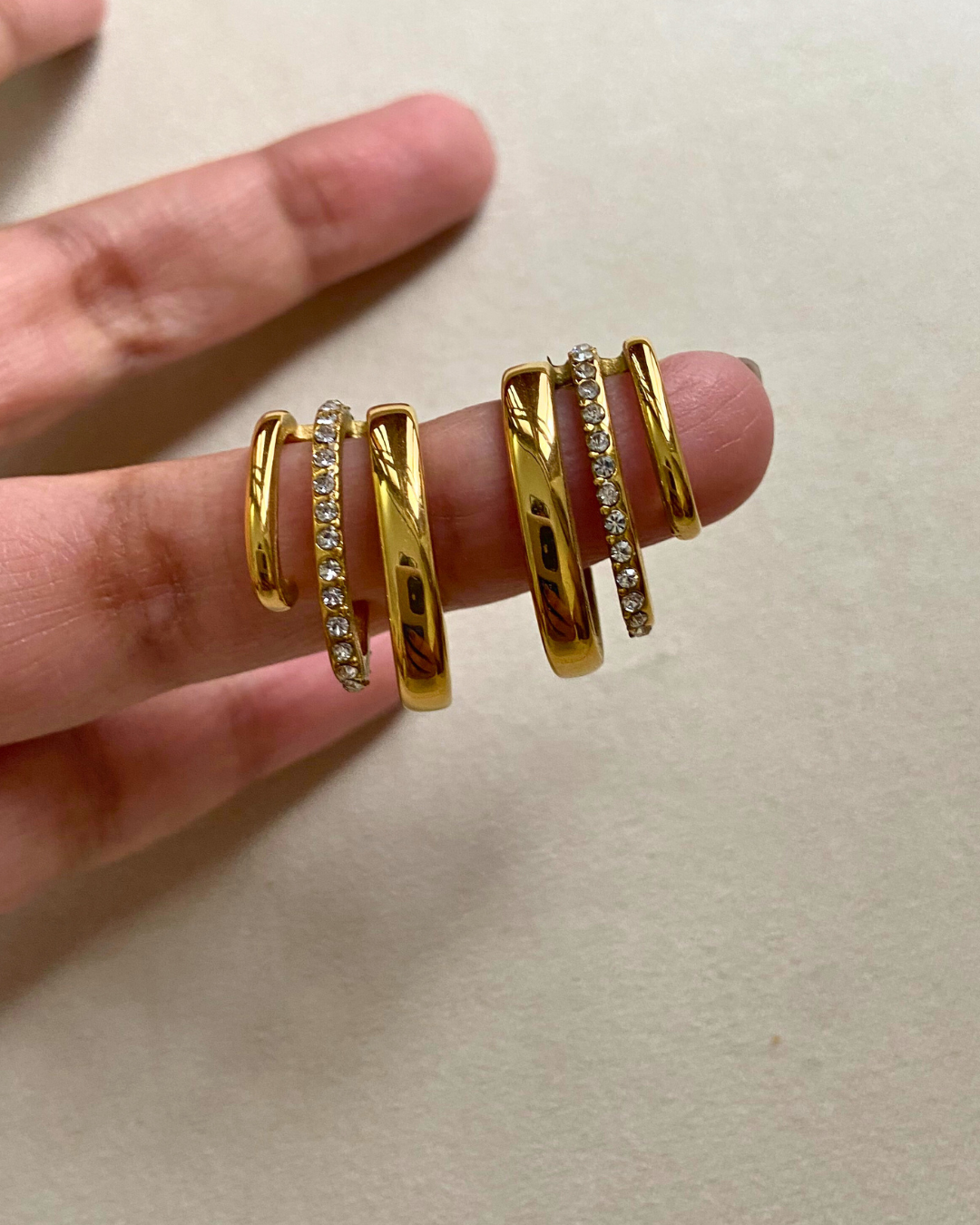 Twilight Glint Earrings- 18K Gold Plated