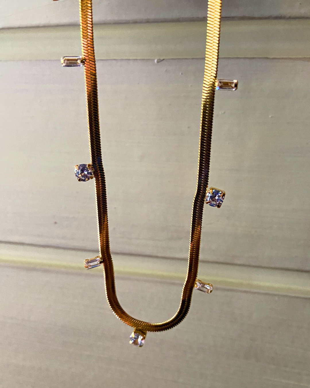 Crystal Mirage Necklace 18K Gold Plated