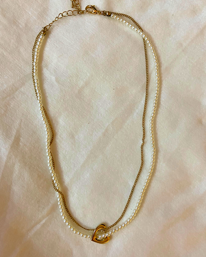 Cynthia Pearl Necklace 18K Gold Plated