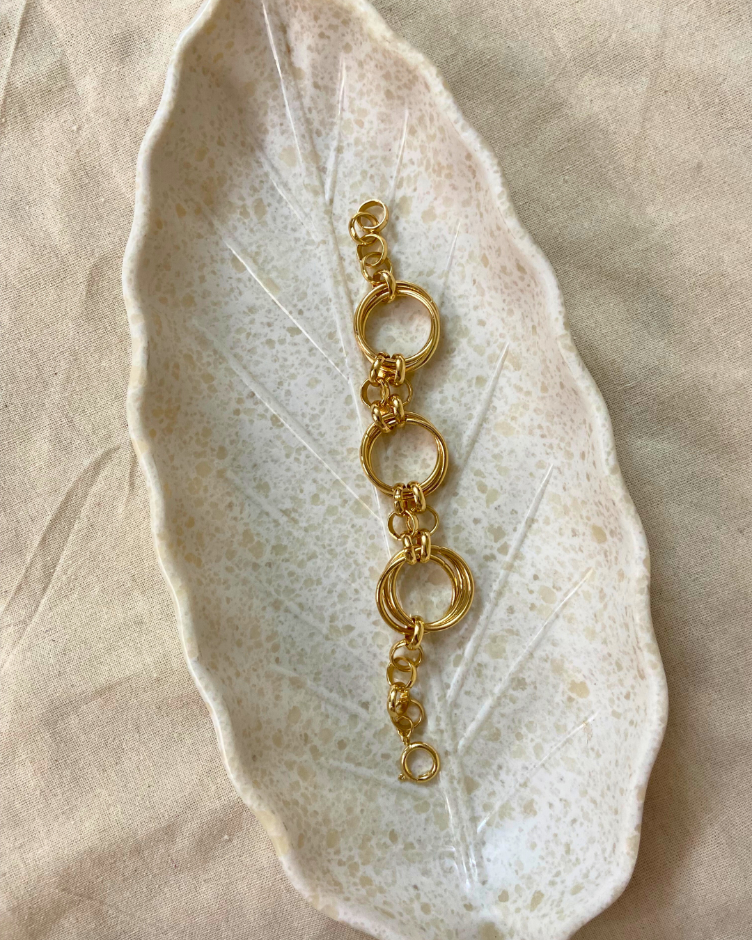 Infinity Loop Bracelet 18K Gold Plated