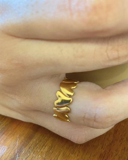 Linked Love Ring- Adjustable