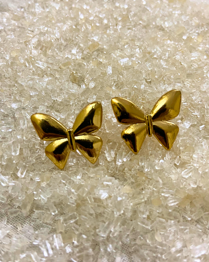 Butterfly Studs- 18K Gold Plated