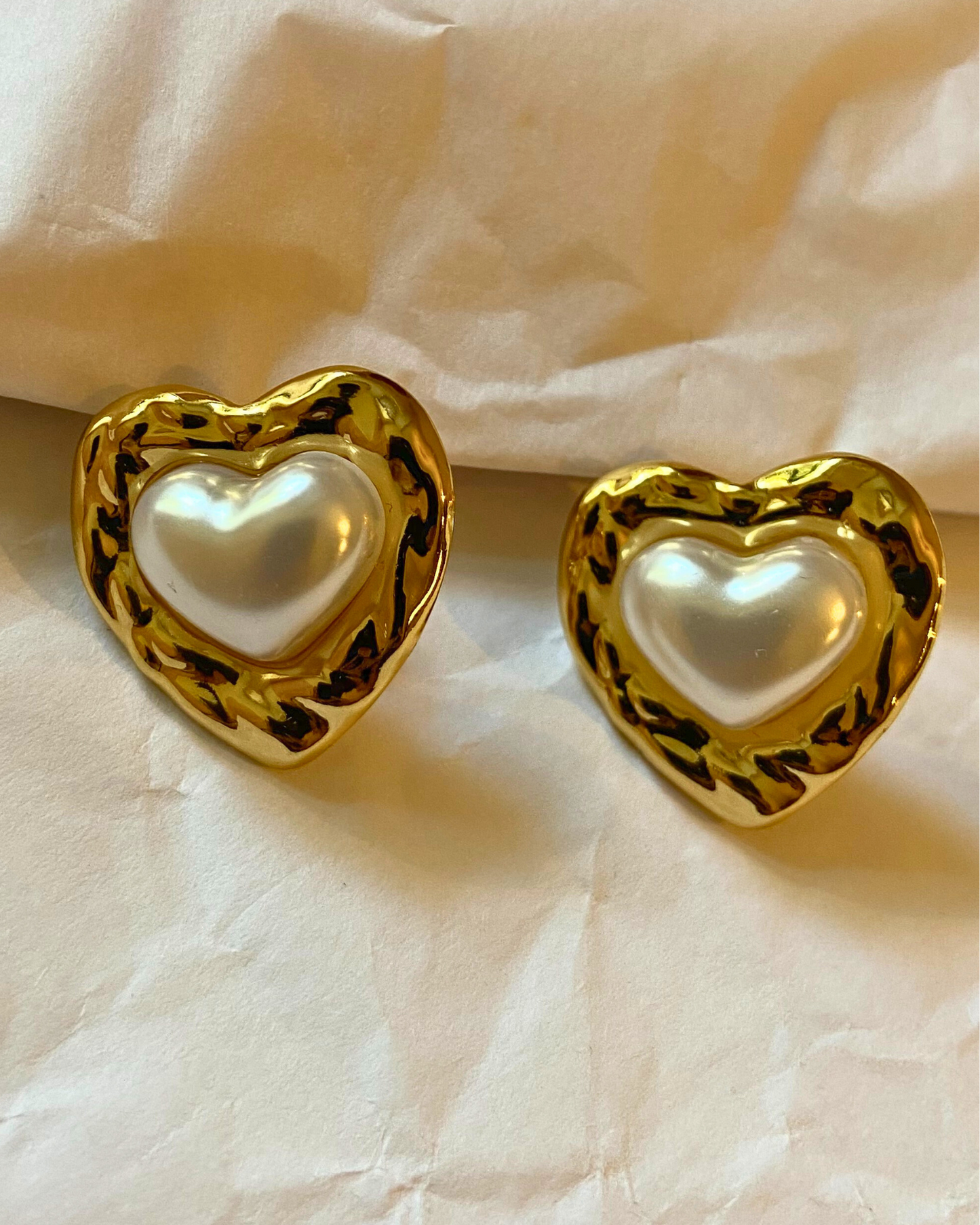 Vintage Romance Studs 18K Gold Plated