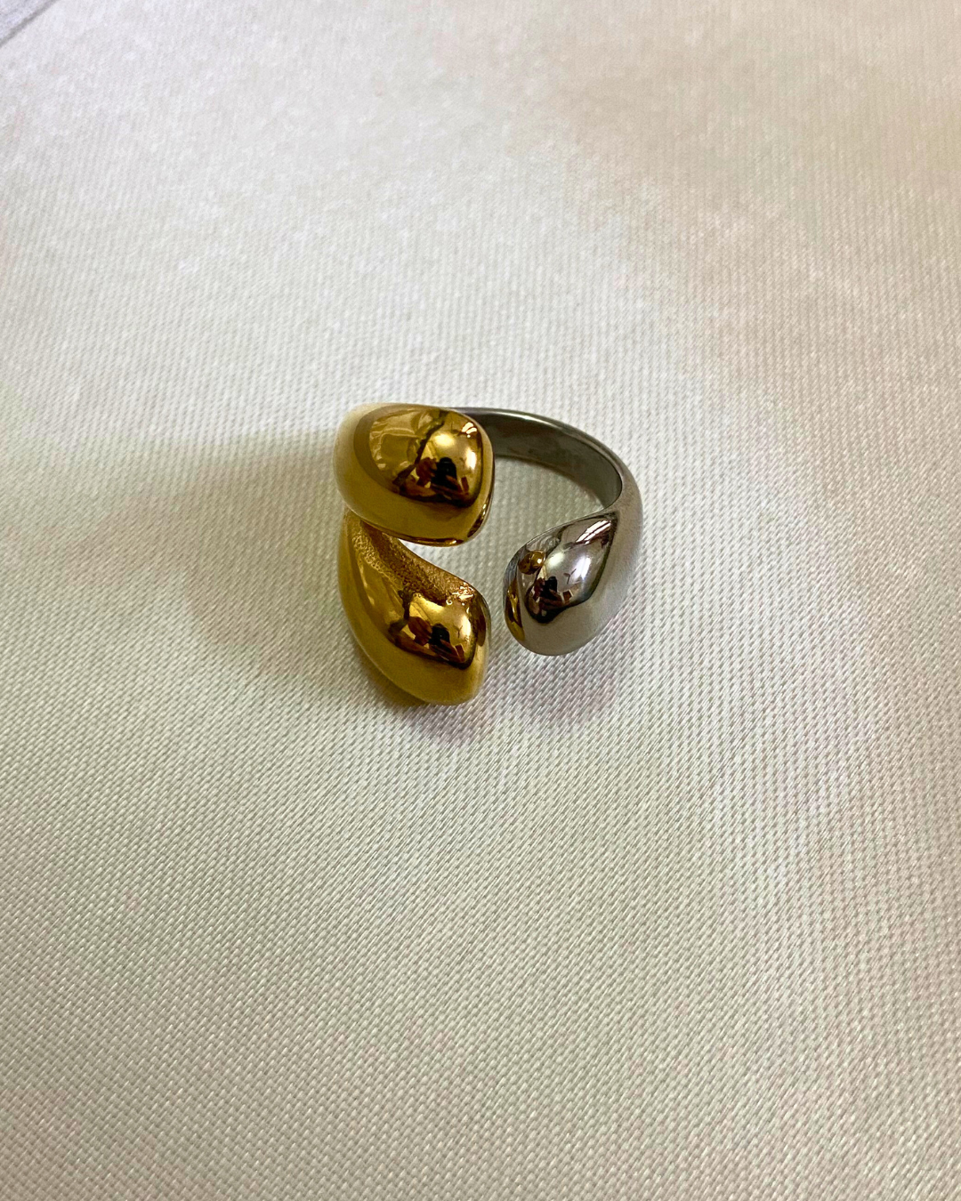 Equinox Mixed Metal Ring- Slightly Adjustable