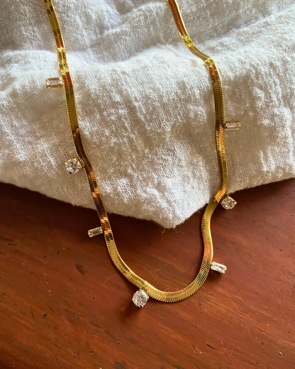 Crystal Mirage Necklace 18K Gold Plated