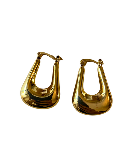 Timeless Glow Hoops 18K Gold Plated