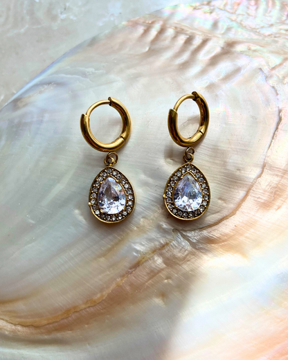 Estele Charm Earrings 18K Gold Plated