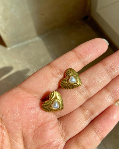 Little Sweetheart Studs- 18K Gold Plated