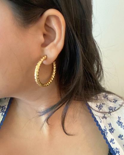 Mia Classic Hoops- 18K Gold Plated